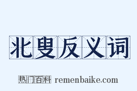 北叟反义词是什么意思的图片